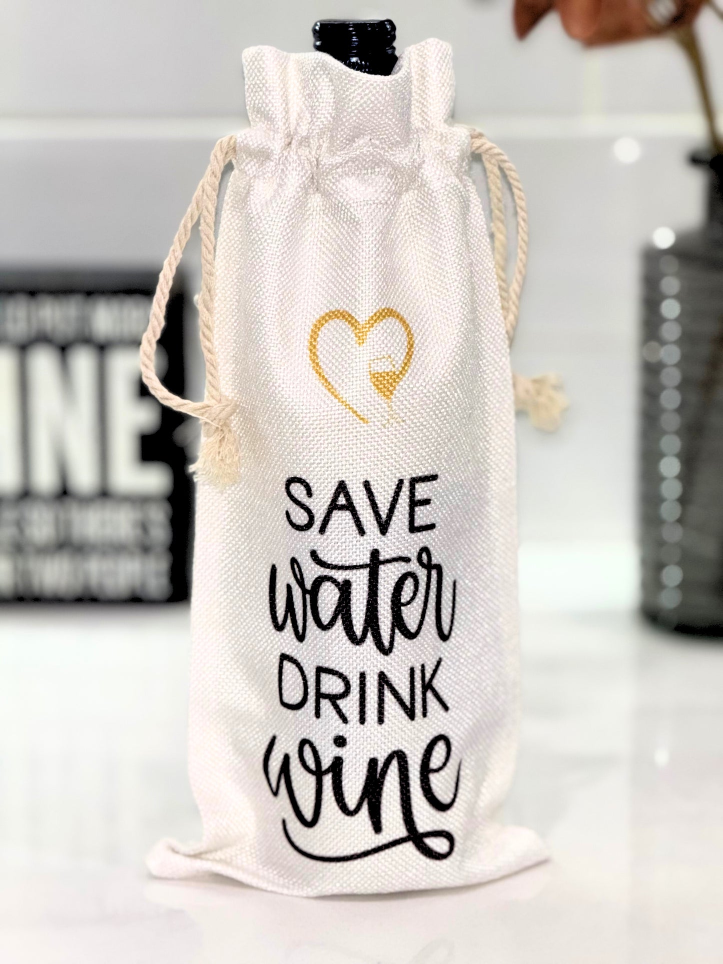 Save Water, Drink Wine - Wine Gift Bag