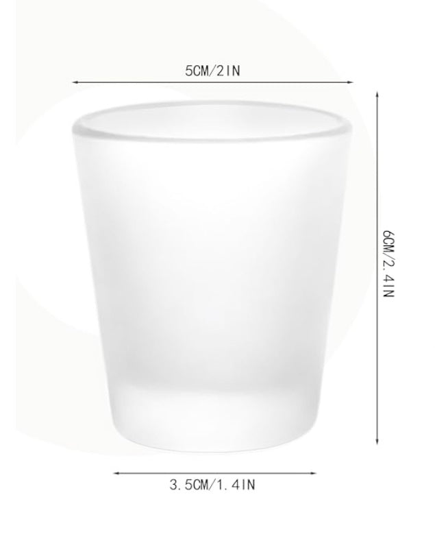 Customized Frosted Shot Glass for Graduation Parties - 1.5oz